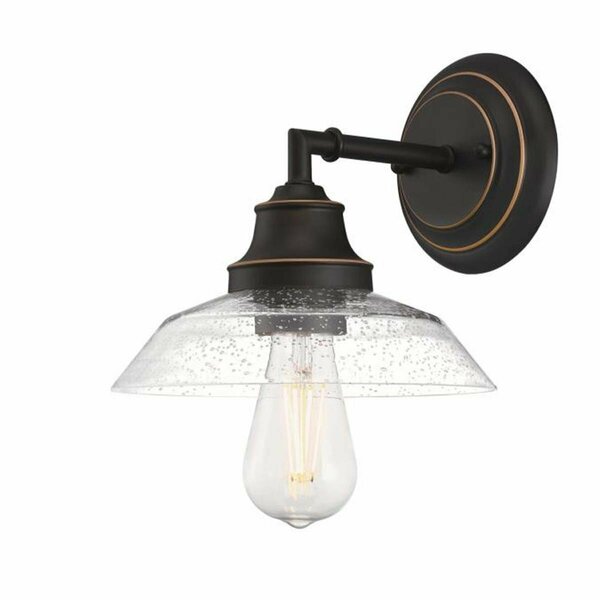 Brilliantbulb Iron Hill One-Light Indoor Wall Fixture, Oil-Rubbed Bronze BR3281858
